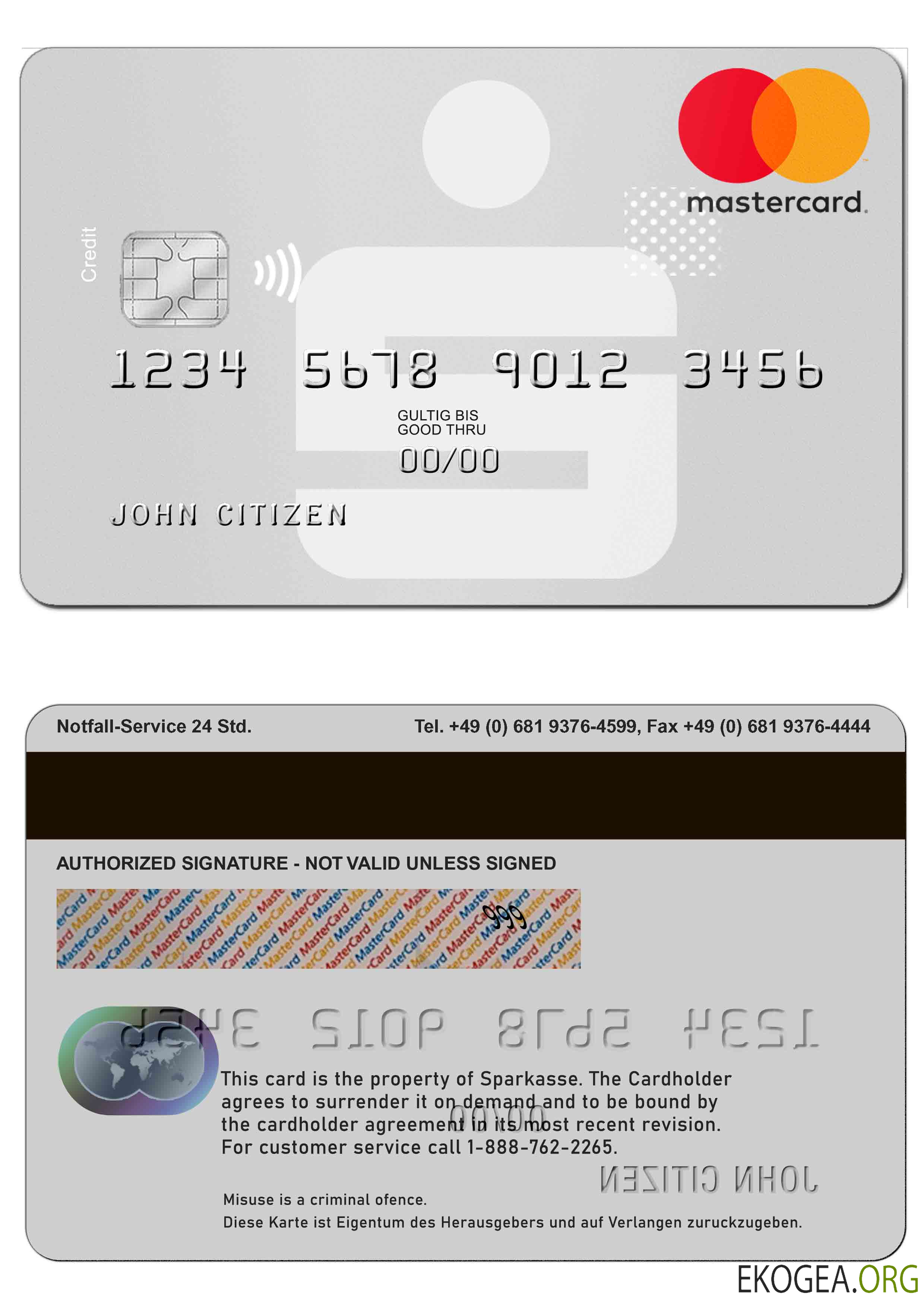 Allemagne Sparkasse MasterCard